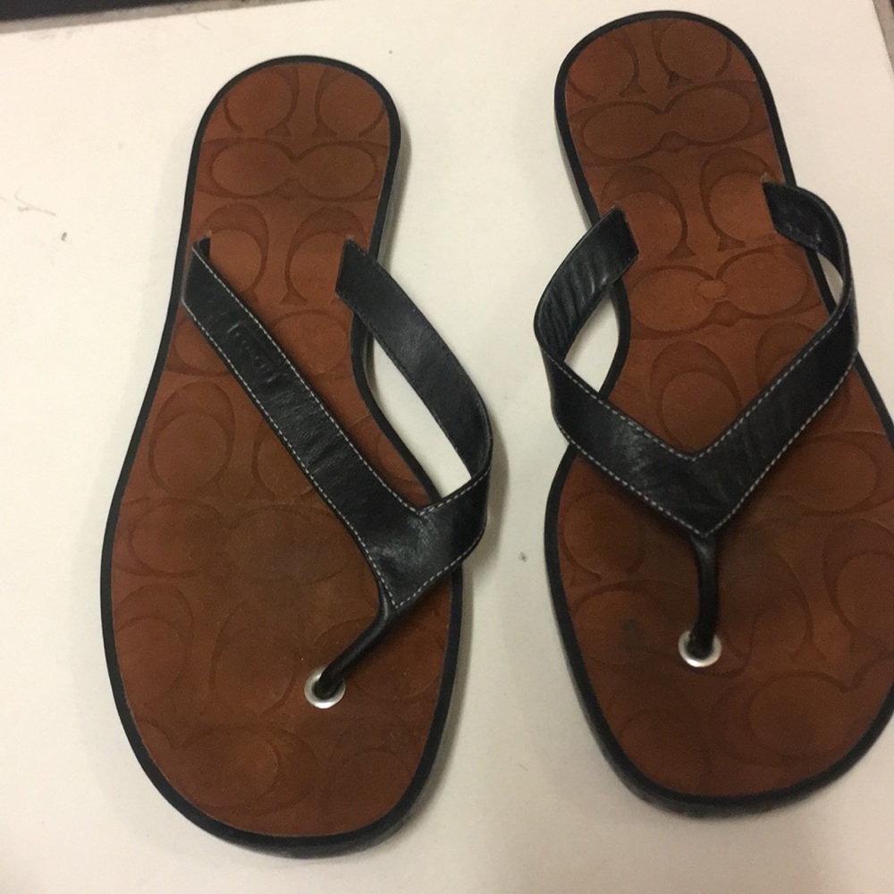 Coach flip flops